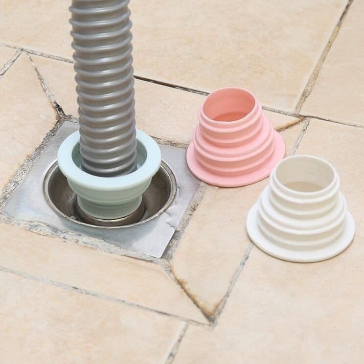 Kitchen Sink Drain Deodorising Seal, Washing Machine Pipe Silicone Plug Adapter Floor Drain Seal