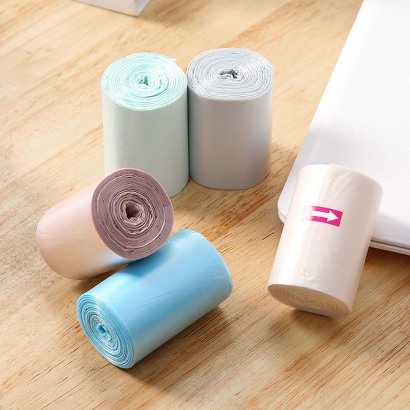 INS mini simple student desktop rubbish bag, tear-off transparent car rubbish bag