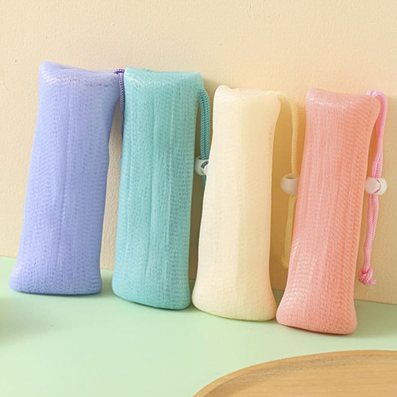 Soap lather net, thick, hand-held foaming net for face wash and cleanser