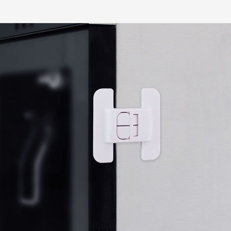 Fridge Door Closer Safety Drawer Auto Lock No-Drill Closure, Childproof