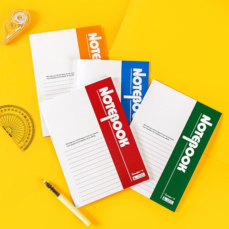 A5 soft-cover notebook, student study stationery, diary, business notebook
