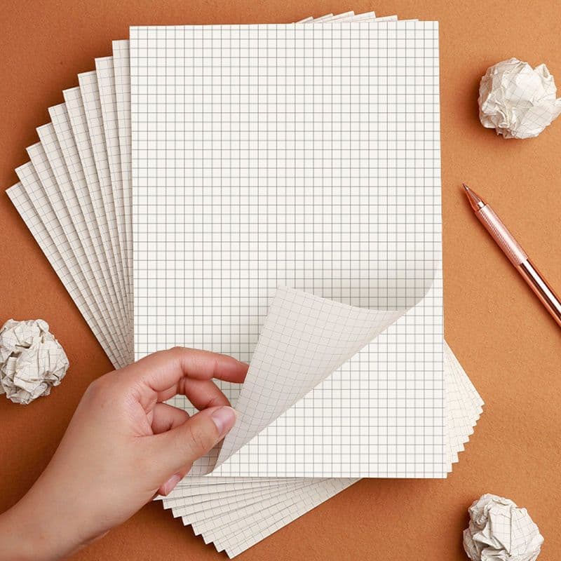 Grid Draft Paper Cheap Wholesale Squared Notebook for High School and University Students Eye Protection Calculation Book