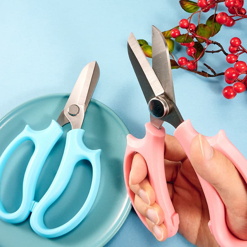 Garden Pruning Shears, Floral Scissors, Wide-Head Multipurpose Flower Stem and Branch Trimmers