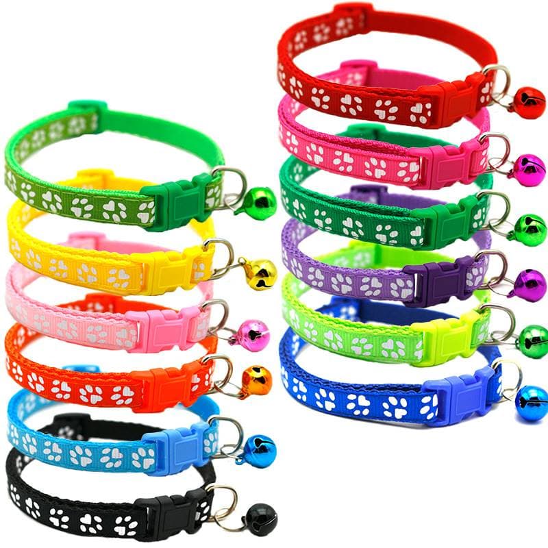 Pet collar with bell for dogs and cats, home daily use set