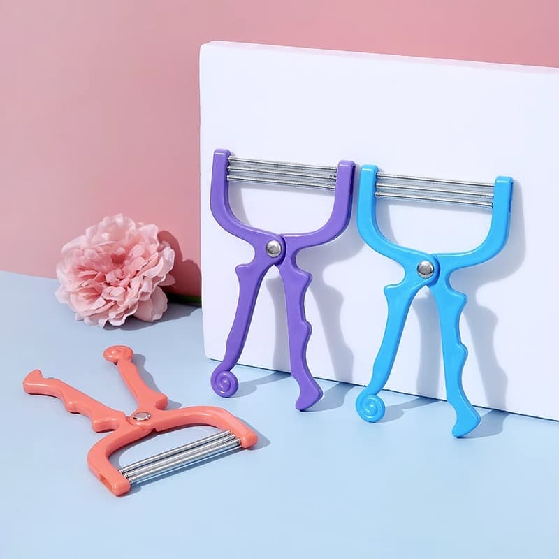 Facial Hair Remover – Simple Spring Threading & Plucking Tool for Face, Lip and Body Hair, Non-Irritating, Home Daily Use