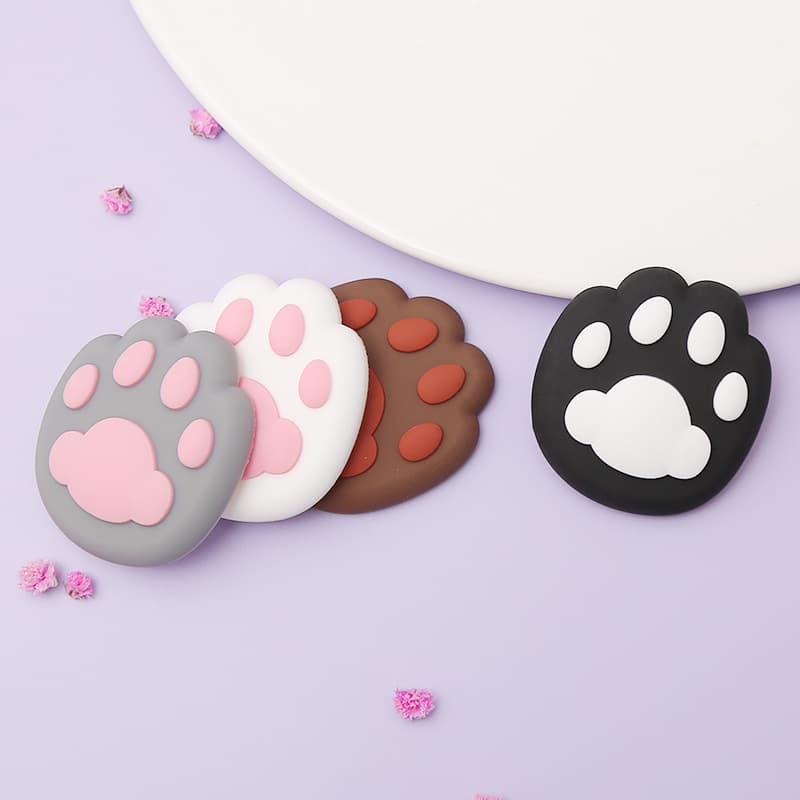Cute Cat Paw Door Handle Protector 3D Bedroom Decor Moisture-Proof Hallway Decoration