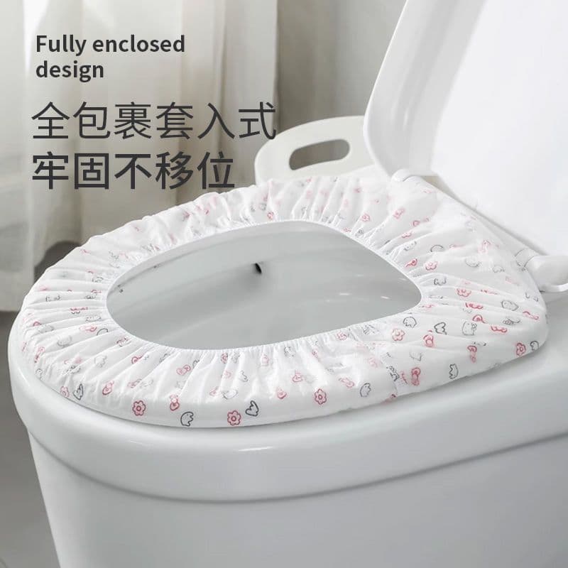 Disposable Toilet Seat Covers Set, Travel and Home Use, Non-Woven Toilet Seat Cover, Portable