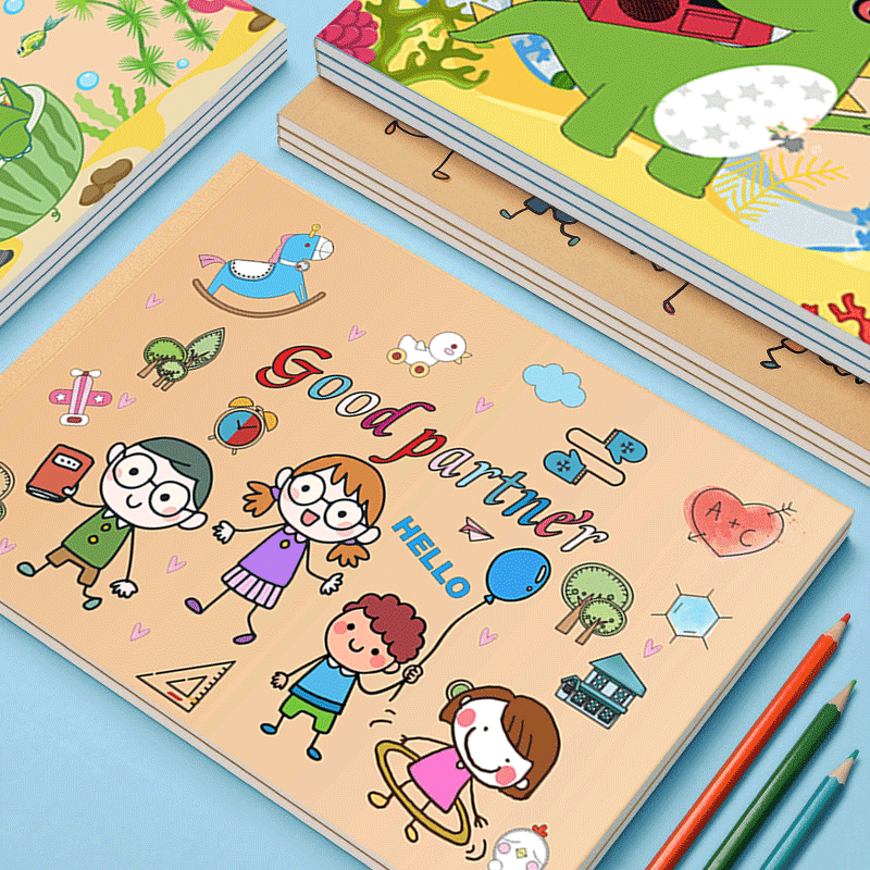 Drawing Book for Kids - A4 Thick Blank Art Paper Notebook for Kindergarten, Primary School