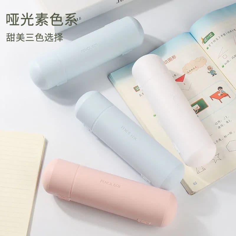 Handmade DIY Cream Glue Pencil Case, Simple Macaron, Large Capacity Pen Box, Student Cute Girl High Appearance