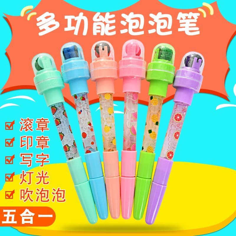 Magic Bubble Kids Multifunctional Roller Stamp Ballpoint Pen