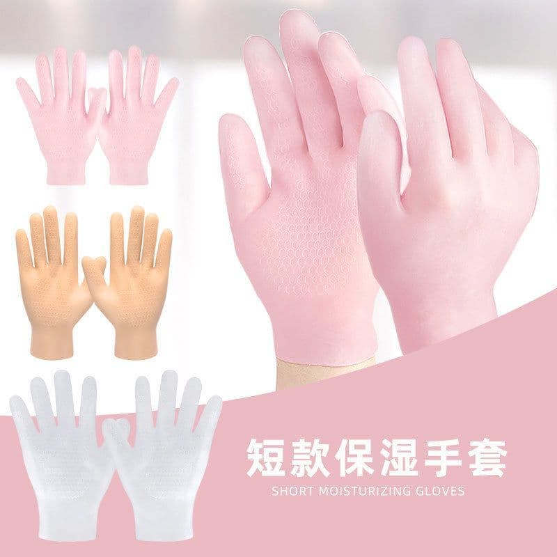 Thickening Gel Hand Mask Gloves with Rose Hand Cream, Anti-Crack, Moisturising, Whitening, Exfoliating, for Calluses