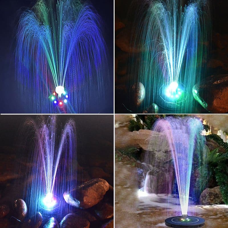 Solar Fountain Automatic Fish Pond Outdoor Garden Rockery Circulating Pump Oxygenator Small Household Water Jar Sprayer