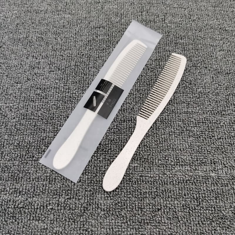 Hotel disposable comb, long plastic comb for B&B and hotel toiletries, travel comb