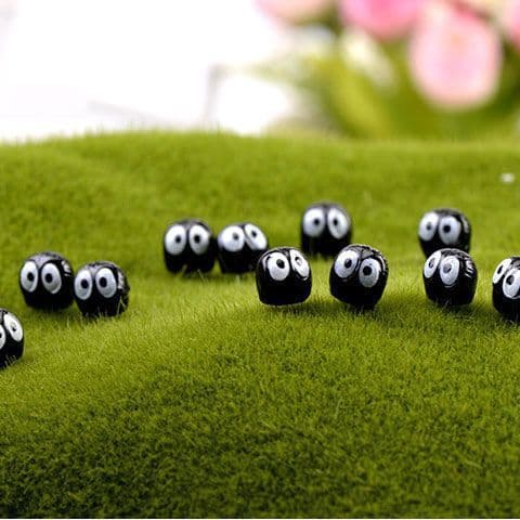 Cute Miyazaki Mini Soot Sprite Desktop Pet Ornament Micro Landscape Garden Decoration Desktop Accessory
