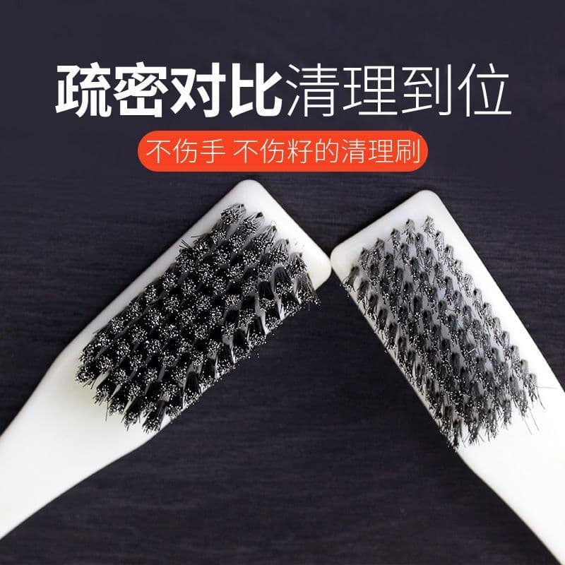 Large Wire Brush for Wenwan Tools - for Cleaning and Deburring Bodhi, Walnut, and Gourd Seeds - Dense Bristles, Plastic Handle