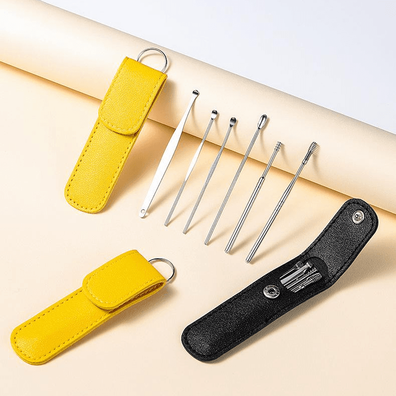 Stainless Steel Ear Pick Spiral Professional Ear Cleaner Tool for Adults, Home Use