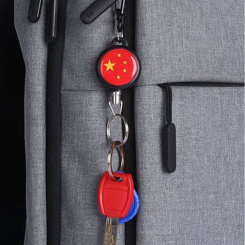 Key Finder Anti-Loss Retractable Steel Cable Keychain