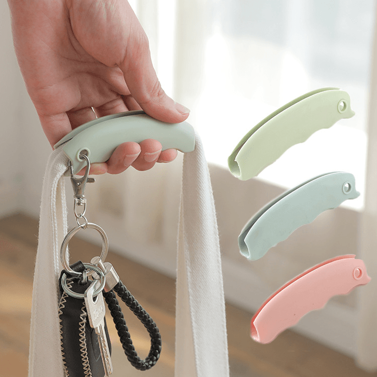 Comfortable portable shopping bag handle, silicone, easy to carry, labour-saving