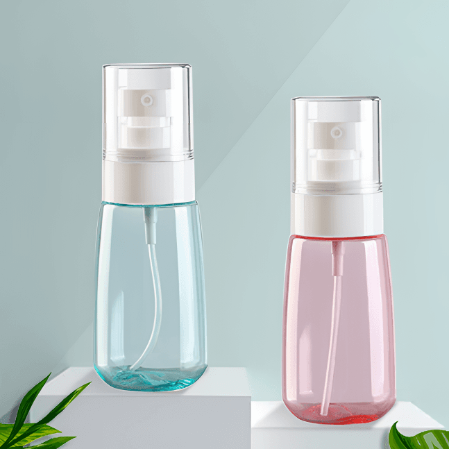 Transparent Thickened Portable Mini Hand-Pressed Facial Hydrating Fine Mist Spray Bottle Refillable Small Sealed Spray