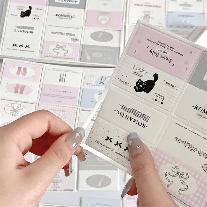 Mini Fold-Over Card Holder for Idol Photo Cards - Packaging Supplies for Fan Gifts