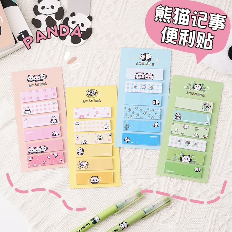 Adhesive Index Notes – Cute Cartoon Tabs for Students