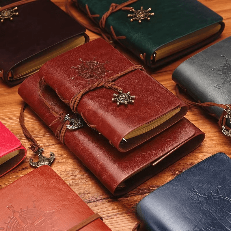 American-style diary travel notebook, vintage kraft paper, loose-leaf refillable