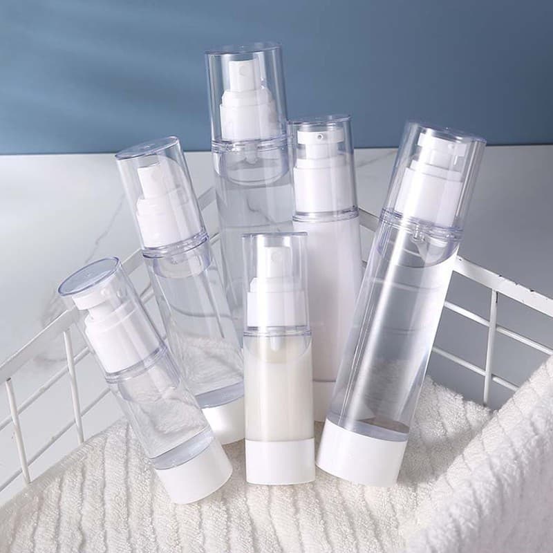 Portable Travel Cosmetic Bottles with Vacuum Spray Pump