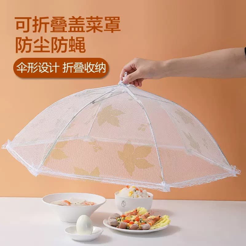 Foldable Food Cover with Fly Protection for Table