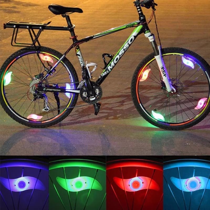 Bicycle Frame Decorative Lights - Multicolour, Night Riding, Fixed Gear, Mountain Bike, Kids Bike Wheel Lights