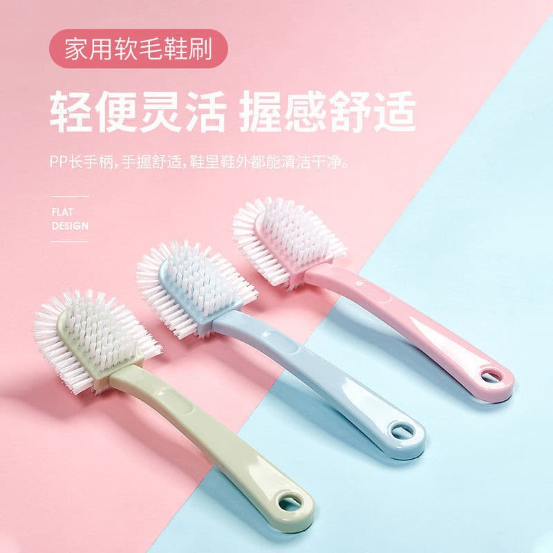 5-Sided Shoe Brush, Double-Sided Ring Decontamination Brush, Multipurpose Durable Long-Handled Home Brush (1 Pack)