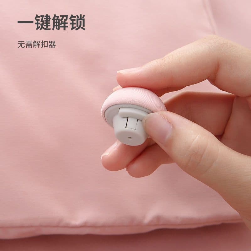 New Quilt Fixer, Detachable, Anti-Slip Bed Sheet Four-Piece Set, Shaping, Invisible Nail Button