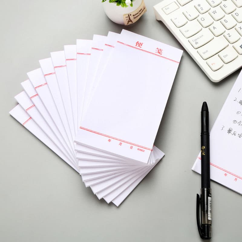 Thick blank tear-off notepad, portable memo pad for journaling