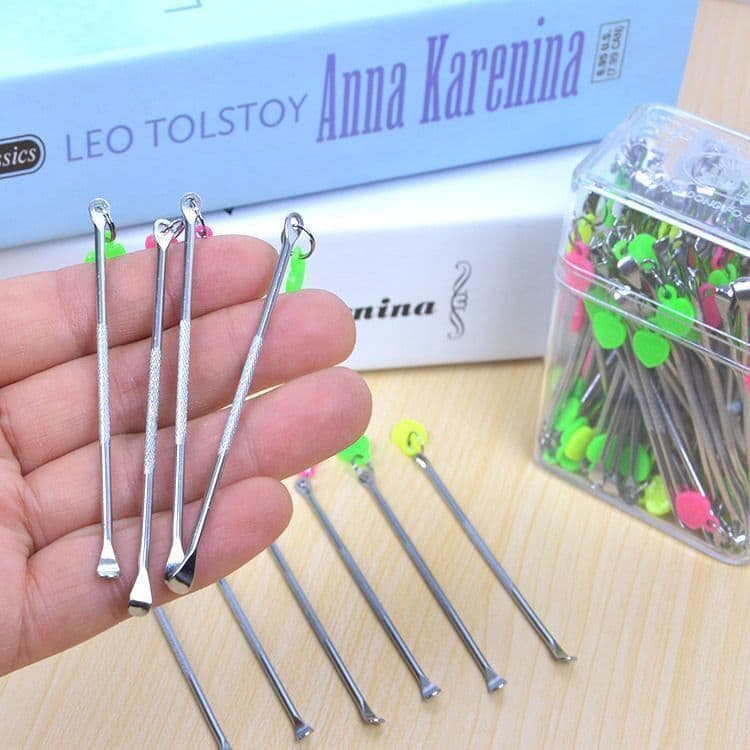Heart-Shaped Stainless Steel Ear Pick Set for Adults and Children, Cute Cleaning Kit