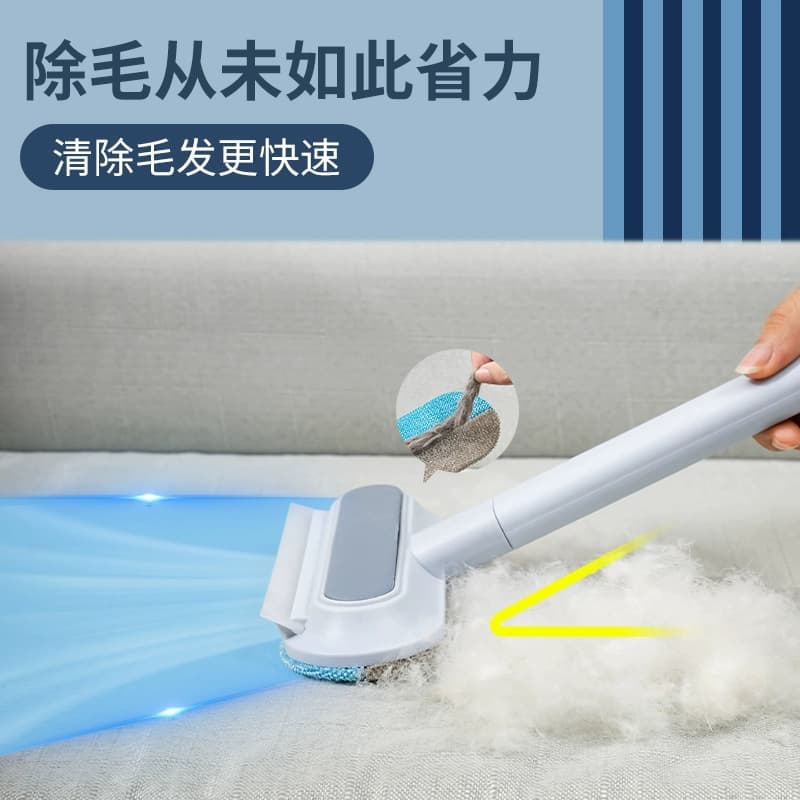 Lint Roller with Long Handle, Floor Dust and Hair Remover, Refillable Sticky Roller for Clothes