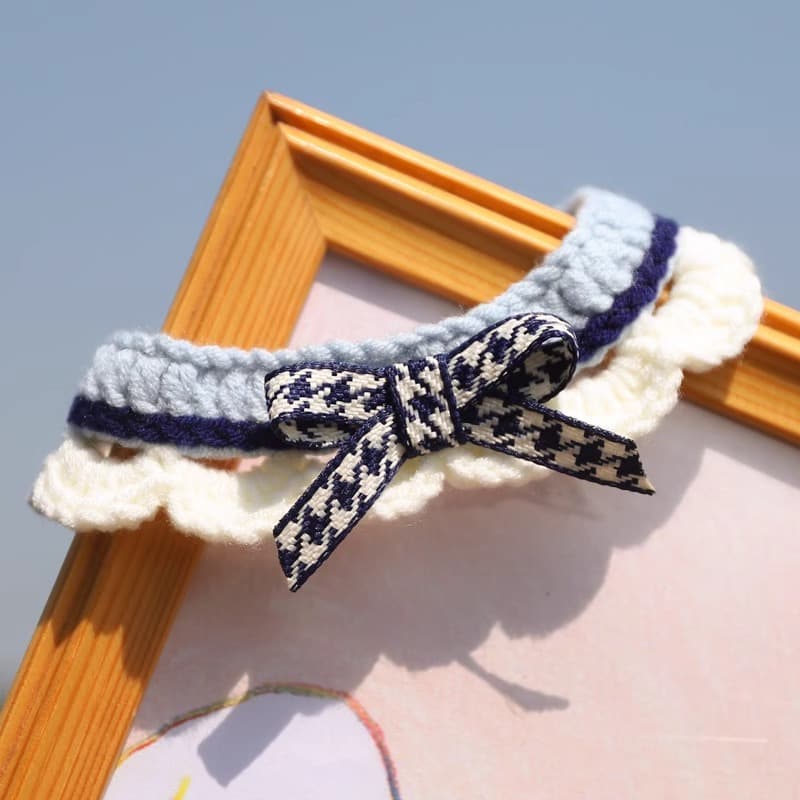 Cat Neck Bow Tie Scarf, Cute Accessory for Kittens, Ragdoll Cats, Bib for Puppies, Dog Collar Wrap