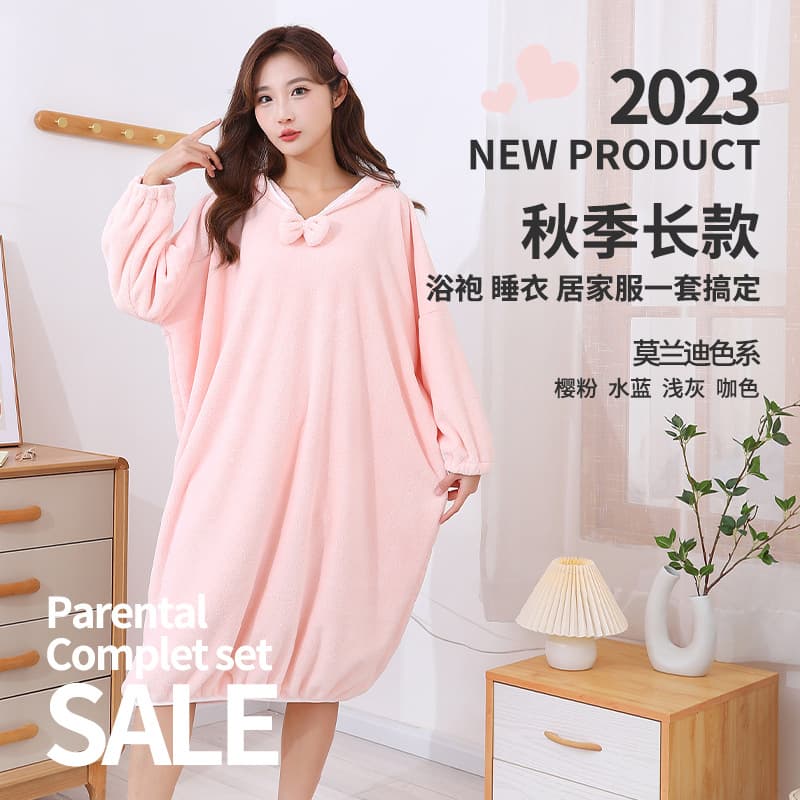 Women's Terry Towelling Bathrobe Wrap, Breathable Quick-Dry, All-Season Homewear