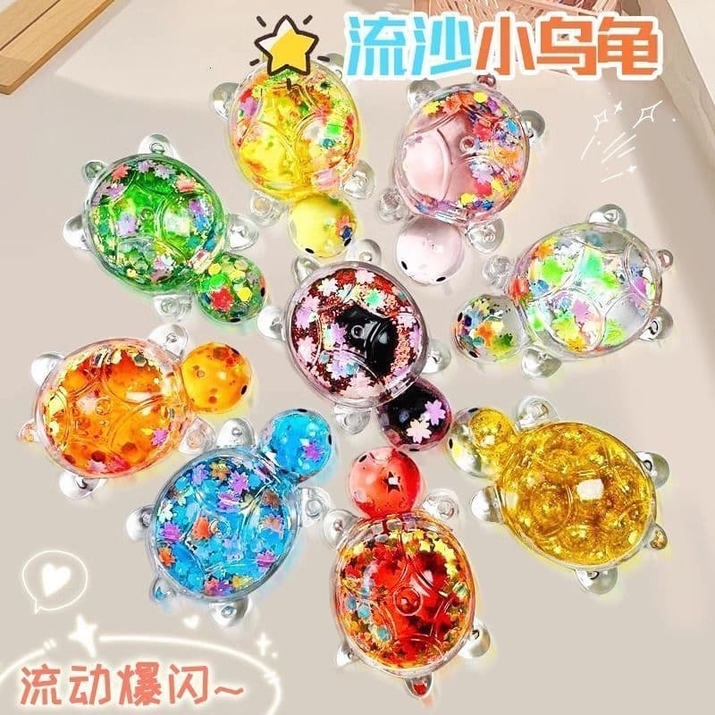 Quicksand Turtle Flash Giant Best-Selling Kids' Ornament Gift with Gold Foil DIY Decoration
