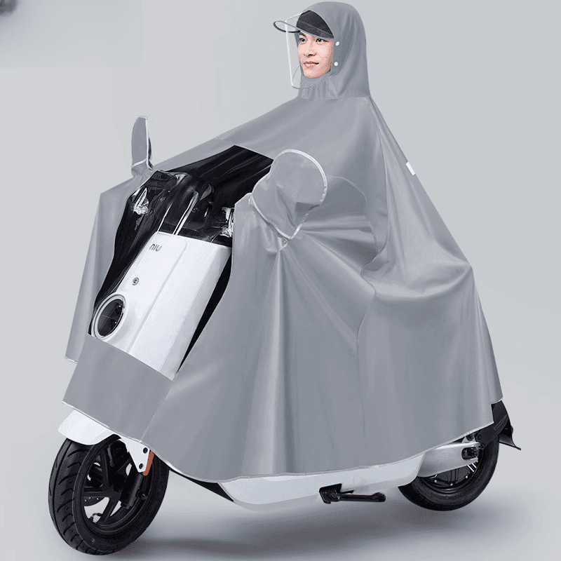 Rain Poncho for Electric Bikes and Bicycles, Men's and Women's, Full Body Anti-Heavy Rain