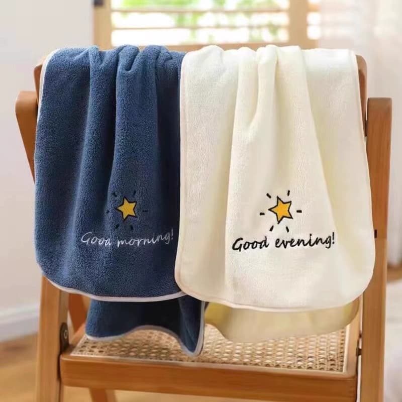 Coral Fleece Face Towel for Couples, Absorbent, Soft, Bath & Hair Drying