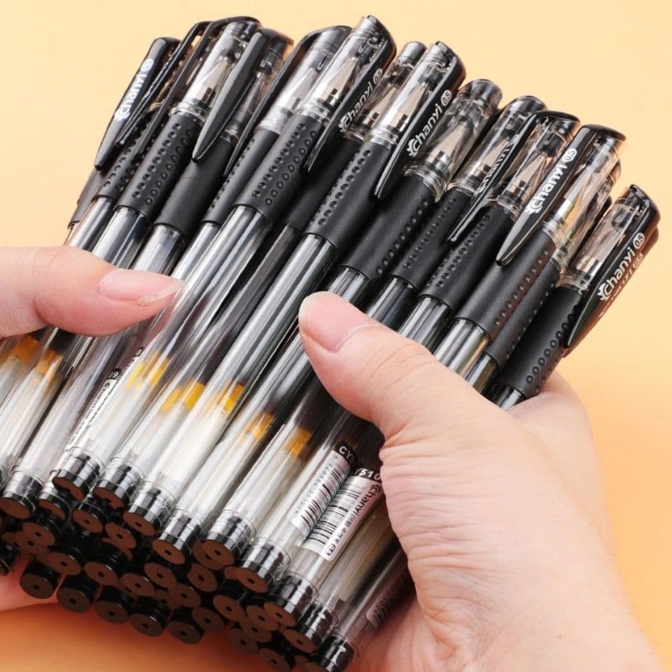 Neutral pen 0.5mm office gel ink pen, black carbon, student water-based pen, red and blue, ballpoint