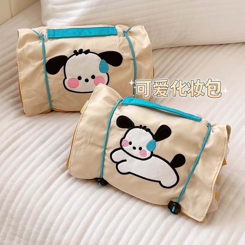4-in-1 cosmetic bag cartoon women's ins style portable large capacity travel storage pouch foldable toiletries bag