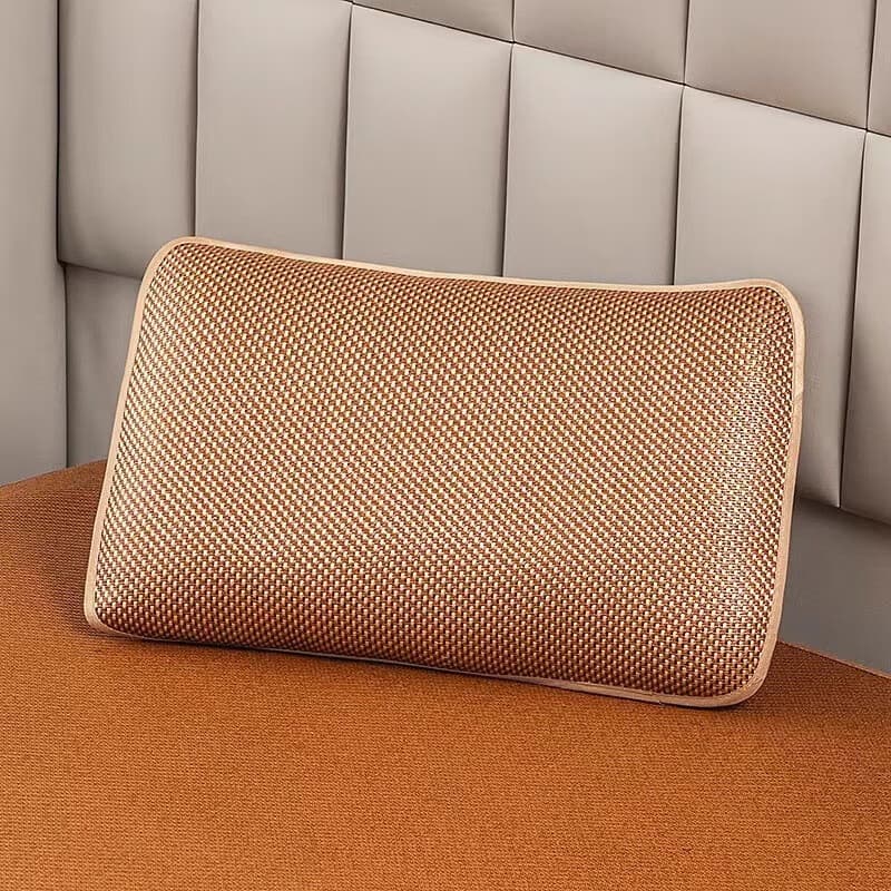 Shouli Summer Cooling Pillow Adult Breathable Neck Protection Dorm Bed Pillow Ice Silk Pillowcase Summer One Cool Ice Silk Mat