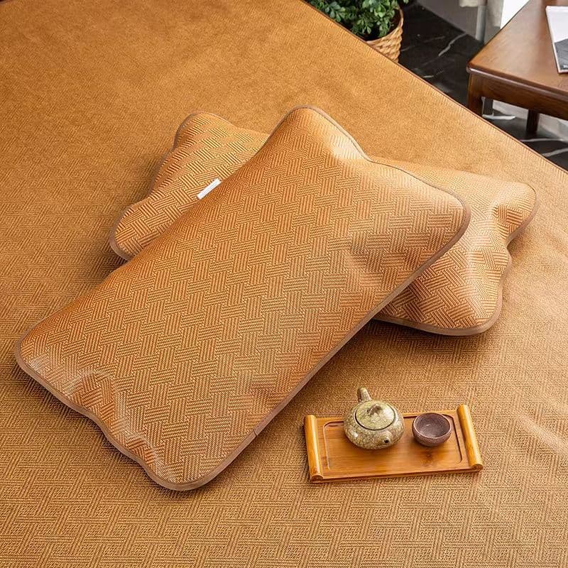 Ice Rattan Pillowcase, Rattan Pillowcase, Summer Cooling Mat Pillowcase, Anti-slip Single Student Adult Breathable Pillow Cover, Insert Not Included