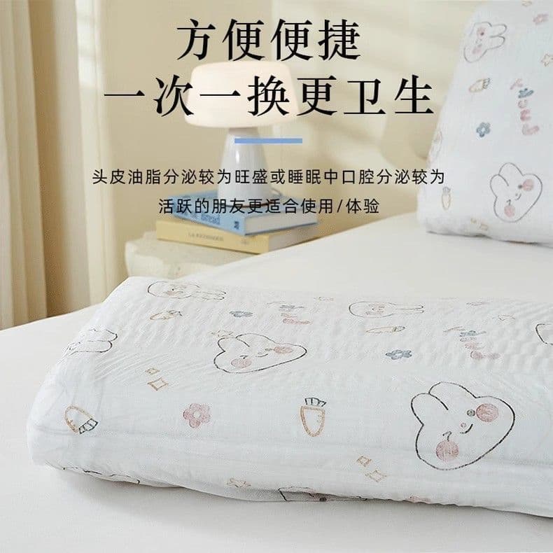 Portable Pillowcase Cover Disposable Travel Pillow Protector Hotel Bedding Dorm Sleeper Sheet Set
