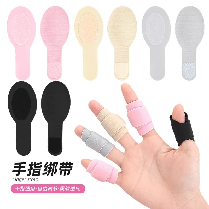 Reusable hook-and-loop adjustable finger protector, fits all fingers