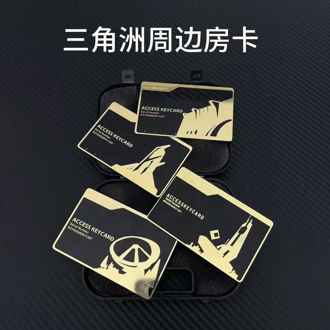 Delta Force themed metal room card - General Manager, President, King key card game metal room card