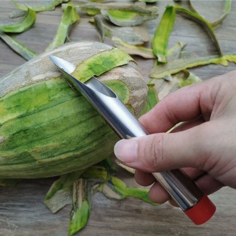 Stainless Steel Peeler - Traditional Cylinder Design for Potatoes and Vegetables