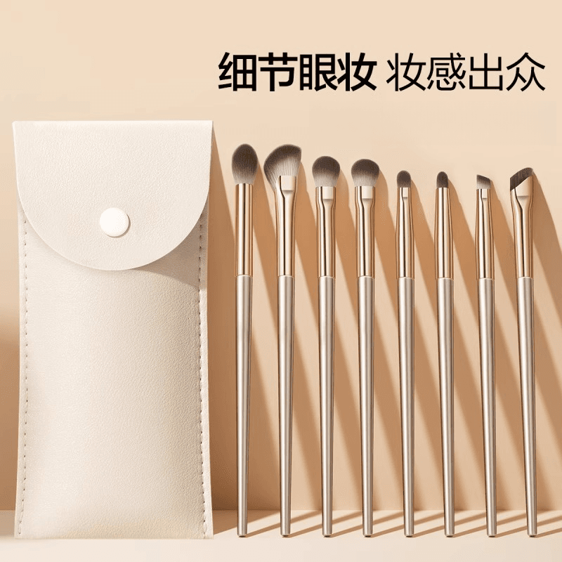 New upgraded makeup brush set with eye shadow brushes and blending brushes, full set for beginners, soft bristle