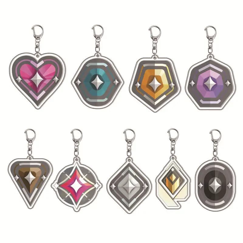Valorant acrylic keychain for backpack, ranked mode
