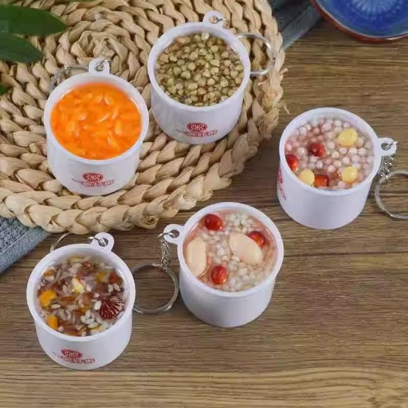 Funny Novelty Eight Treasure Porridge Pendant